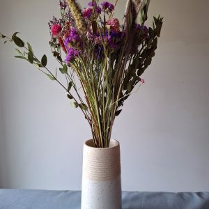 Vase conique rainuré « Bohème »